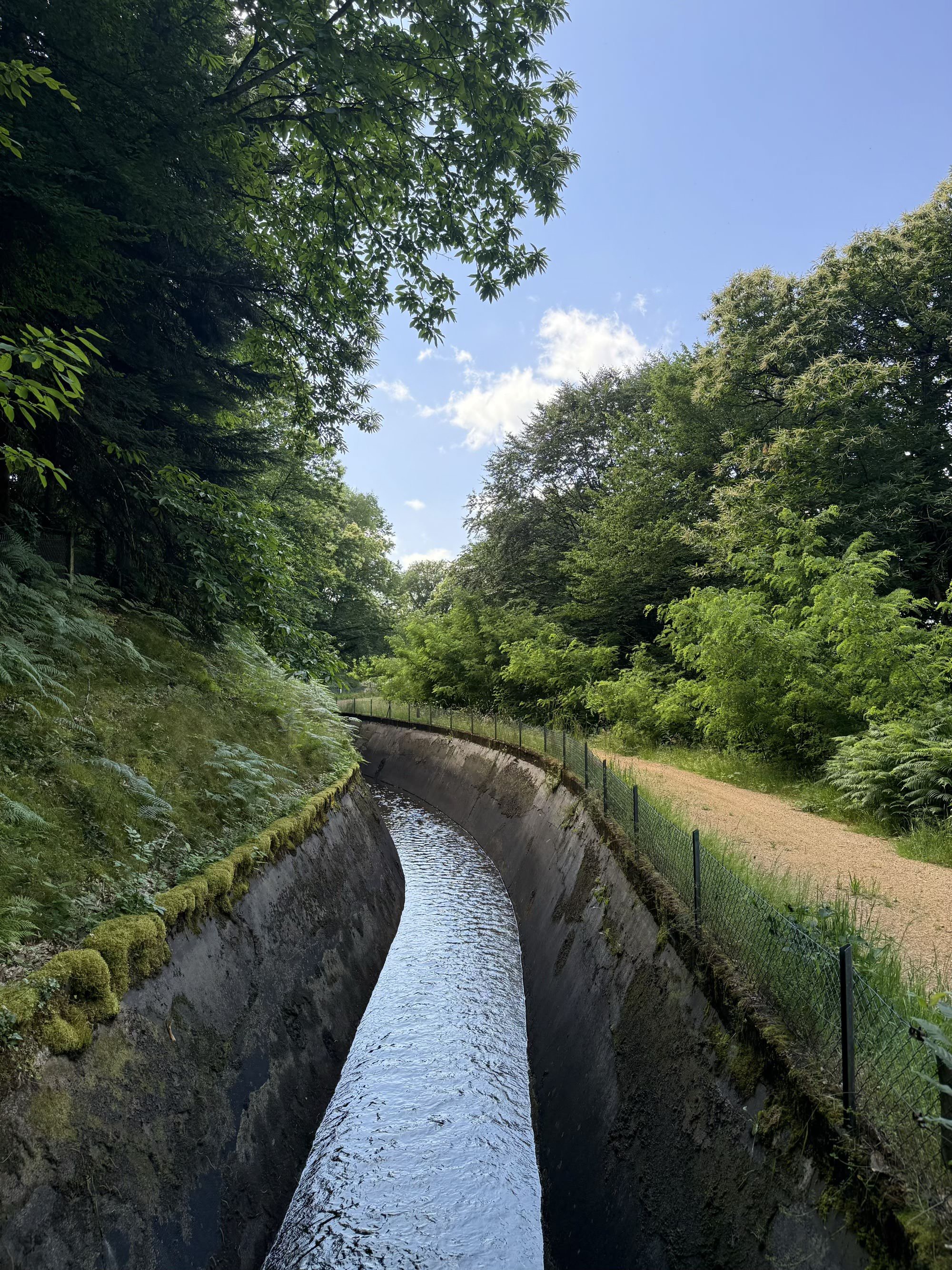 Le long du canal de la centrale de Bar